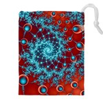 Fractal Pattern Background Drawstring Pouch (4XL) Front