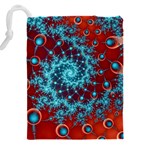 Fractal Pattern Background Drawstring Pouch (4XL) Back