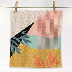 Leaves Pattern Design Colorful Face Towel