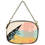 Leaves Pattern Design Colorful Chain Purse (One Side) Front