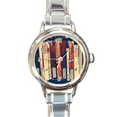 Books Shelf Library Book Shelf Round Italian Charm Watch by Uceng