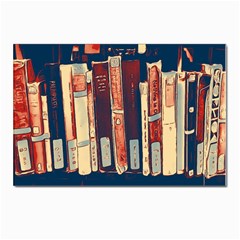 Books Shelf Library Book Shelf Postcards 5  X 7  (pkg Of 10) by Uceng