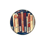 Books Shelf Library Book Shelf Hat Clip Ball Marker (4 pack) Front