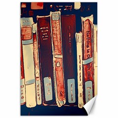 Books Shelf Library Book Shelf Canvas 20  X 30  by Uceng