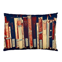 Books Shelf Library Book Shelf Pillow Case by Uceng