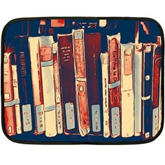 Books Shelf Library Book Shelf One Side Fleece Blanket (mini) by Uceng