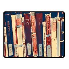 Books Shelf Library Book Shelf One Side Fleece Blanket (small) by Uceng