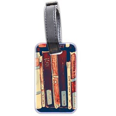 Books Shelf Library Book Shelf Luggage Tag (two Sides) by Uceng