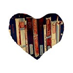 Books Shelf Library Book Shelf Standard 16  Premium Heart Shape Cushions Front