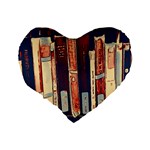 Books Shelf Library Book Shelf Standard 16  Premium Heart Shape Cushions Back