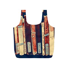 Books Shelf Library Book Shelf Full Print Recycle Bag (s) by Uceng