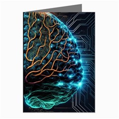 Brain Mind Technology Circuit Board Layout Patterns Greeting Cards (pkg Of 8) by Uceng