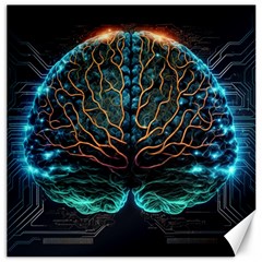 Brain Mind Technology Circuit Board Layout Patterns Canvas 12  X 12  by Uceng