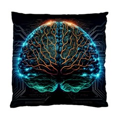 Brain Mind Technology Circuit Board Layout Patterns Standard Cushion Case (one Side) by Uceng