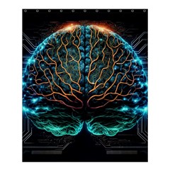 Brain Mind Technology Circuit Board Layout Patterns Shower Curtain 60  X 72  (medium)  by Uceng