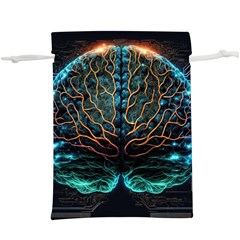 Brain Mind Technology Circuit Board Layout Patterns Lightweight Drawstring Pouch (xl) by Uceng