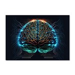 Brain Mind Technology Circuit Board Layout Patterns Crystal Sticker (A4) Front