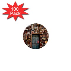 Books 1  Mini Buttons (100 Pack)  by artworkshop