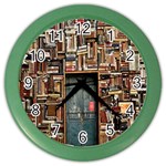 Books Color Wall Clock Front