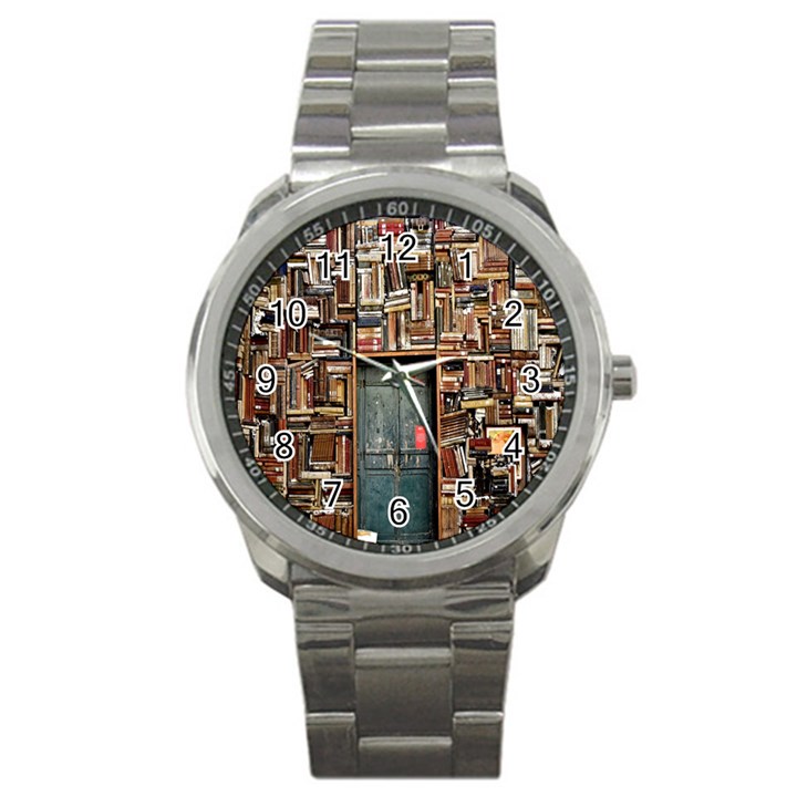 Books Sport Metal Watch