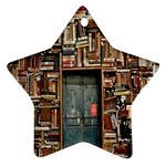 Books Ornament (Star) Front