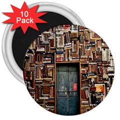 Books 3  Magnets (10 Pack)  by artworkshop