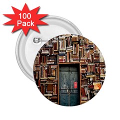 Books 2 25  Buttons (100 Pack)  by artworkshop