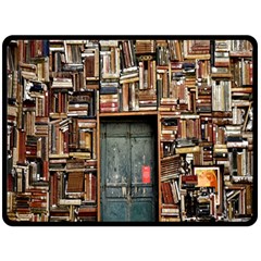 Books One Side Fleece Blanket (large) by artworkshop