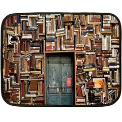 Books One Side Fleece Blanket (mini) by artworkshop