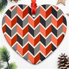 Colorful Zigzag Pattern Wallpaper Free Vector Ornament (heart) by artworkshop