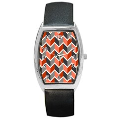 Colorful Zigzag Pattern Wallpaper Free Vector Barrel Style Metal Watch by artworkshop