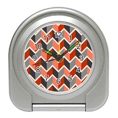 Colorful Zigzag Pattern Wallpaper Free Vector Travel Alarm Clock by artworkshop