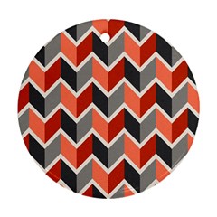 Colorful Zigzag Pattern Wallpaper Free Vector Round Ornament (two Sides) by artworkshop