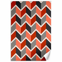 Colorful Zigzag Pattern Wallpaper Free Vector Canvas 24  X 36  by artworkshop