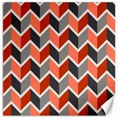 Colorful Zigzag Pattern Wallpaper Free Vector Canvas 20  X 20  by artworkshop