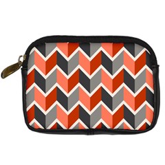 Colorful Zigzag Pattern Wallpaper Free Vector Digital Camera Leather Case by artworkshop