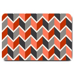 Colorful Zigzag Pattern Wallpaper Free Vector Large Doormat by artworkshop