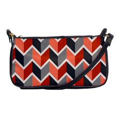 Colorful Zigzag Pattern Wallpaper Free Vector Shoulder Clutch Bag by artworkshop