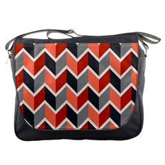 Colorful Zigzag Pattern Wallpaper Free Vector Messenger Bag by artworkshop