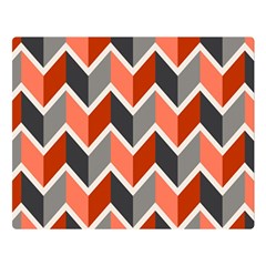 Colorful Zigzag Pattern Wallpaper Free Vector Premium Plush Fleece Blanket (large) by artworkshop