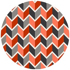 Colorful Zigzag Pattern Wallpaper Free Vector Wooden Puzzle Round by artworkshop