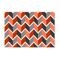 Colorful Zigzag Pattern Wallpaper Free Vector Crystal Sticker (a4)