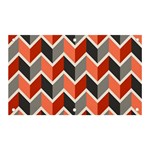 Colorful Zigzag Pattern Wallpaper Free Vector Banner and Sign 5  x 3  Front