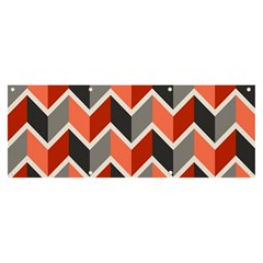 Colorful Zigzag Pattern Wallpaper Free Vector Banner And Sign 8  X 3  by artworkshop