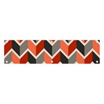 Colorful Zigzag Pattern Wallpaper Free Vector Banner and Sign 4  x 1  Front