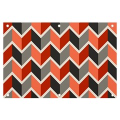 Colorful Zigzag Pattern Wallpaper Free Vector Banner And Sign 6  X 4  by artworkshop