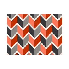 Colorful Zigzag Pattern Wallpaper Free Vector One Side Premium Plush Fleece Blanket (mini) by artworkshop