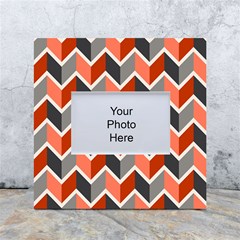 Colorful Zigzag Pattern Wallpaper Free Vector White Box Photo Frame 4  X 6  by artworkshop