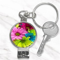 Flowers Wallpaper Nail Clippers Key Chain by artworkshop