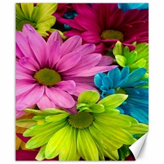 Flowers Wallpaper Canvas 8  X 10  by artworkshop